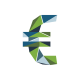 Euro Symbol green geometric | Kuda